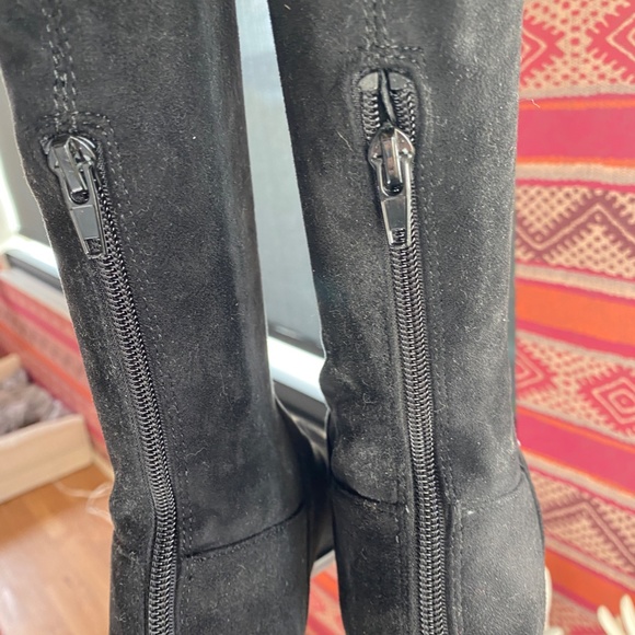 Steve Madden Gabbie Thigh High Over-Knee Boots Black Microsuede 8.5 - Picture 6 of 12